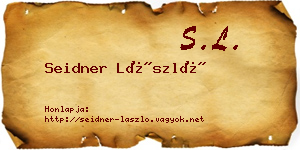 Seidner László névjegykártya